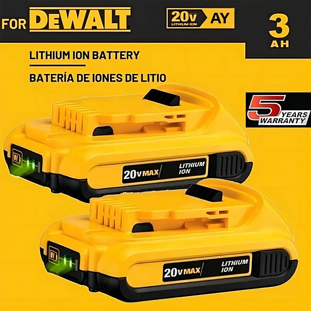 20V Batteries 3.0Ah DCB203 Li-ion Battery For Dewalt Max Tools DCB205 DCB206 DCB200 DCB182 DCB180 DCB230 DCD DCF DCG Series