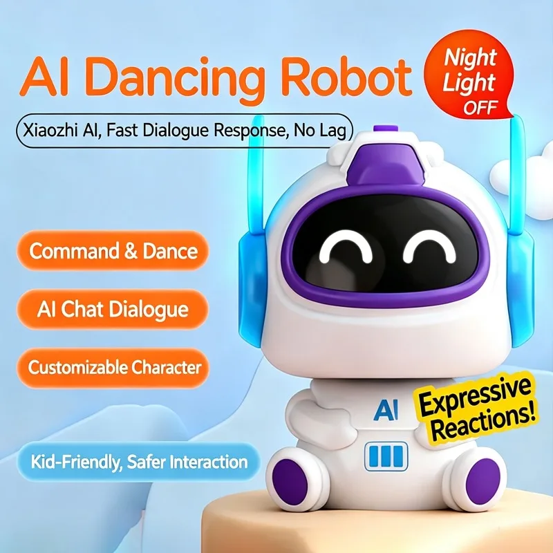 AI Smart Robot Toy with DeepSeek Doubao Intelligent Voice Control Interactive Talking Companion Early Educational Gift for Kids