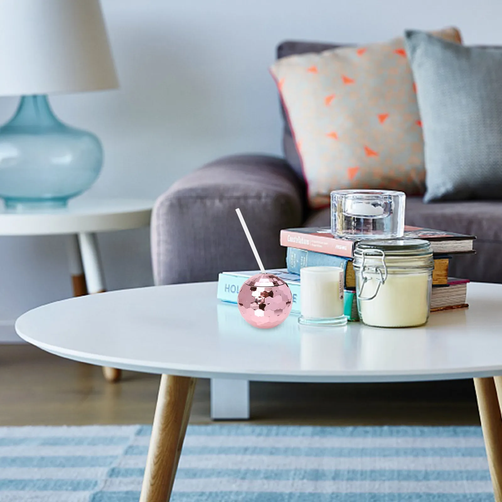 

1Set Disco Themed Cup Stylish Flash- Shape Reusable Plastic Drink Cup for Parties Beach Events Hawaii Nightclub Decorative