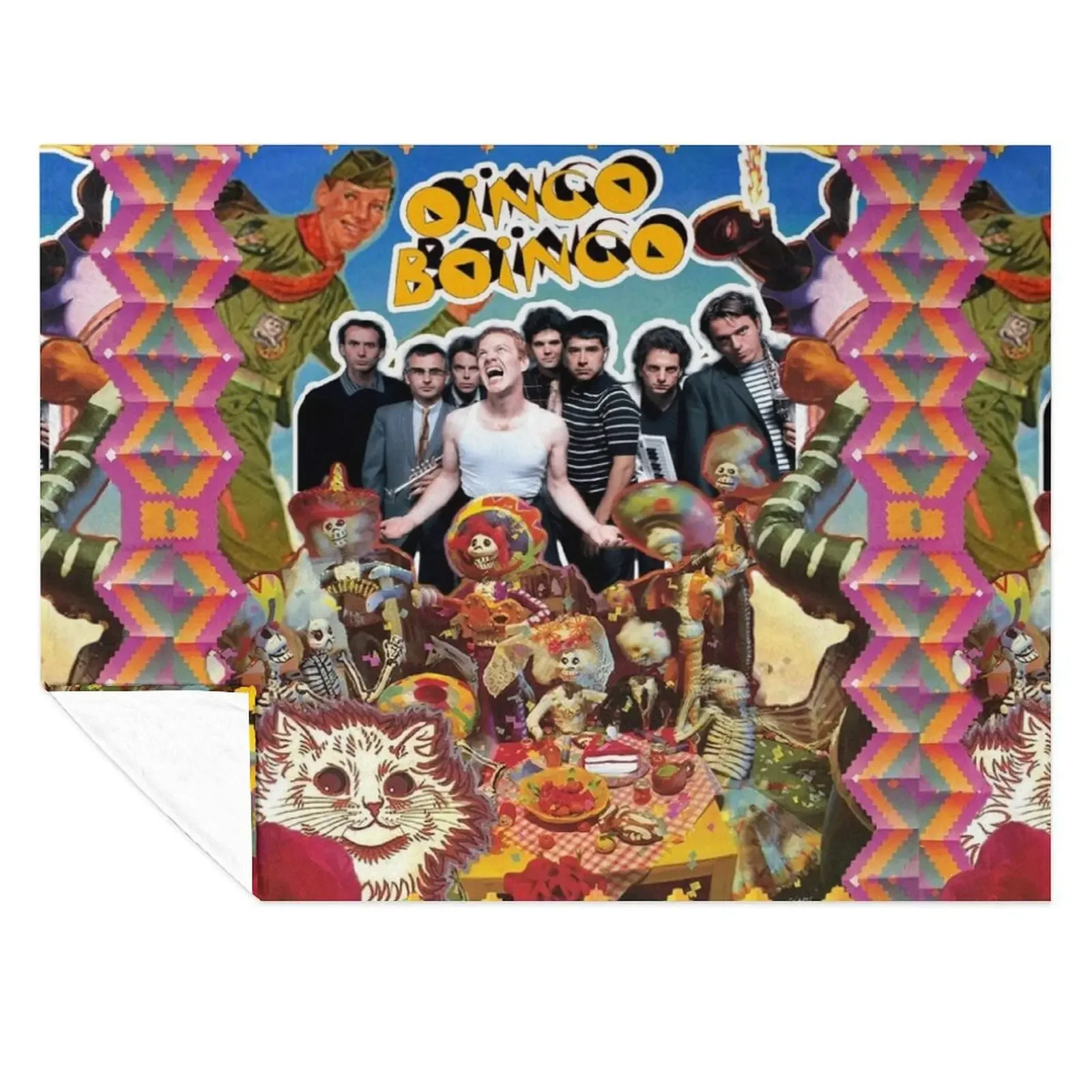 

Oingo Boingo Throw Blanket Decorative Beds Bed Fashionable Retros Furry Blankets