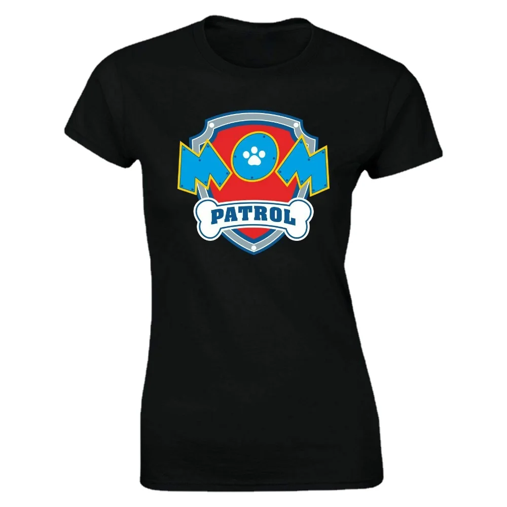 

Mom Patrol T-Shirt Family Birthday Gift Mothers Day Women Ladies Top