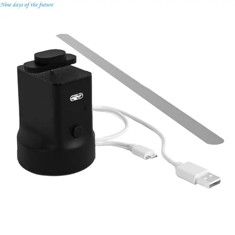 Outdoor Vendor Cooling Fan USB Rechargeable Operation 9H Runtimes Bottle Mountable Base For Food Market Applications E65A