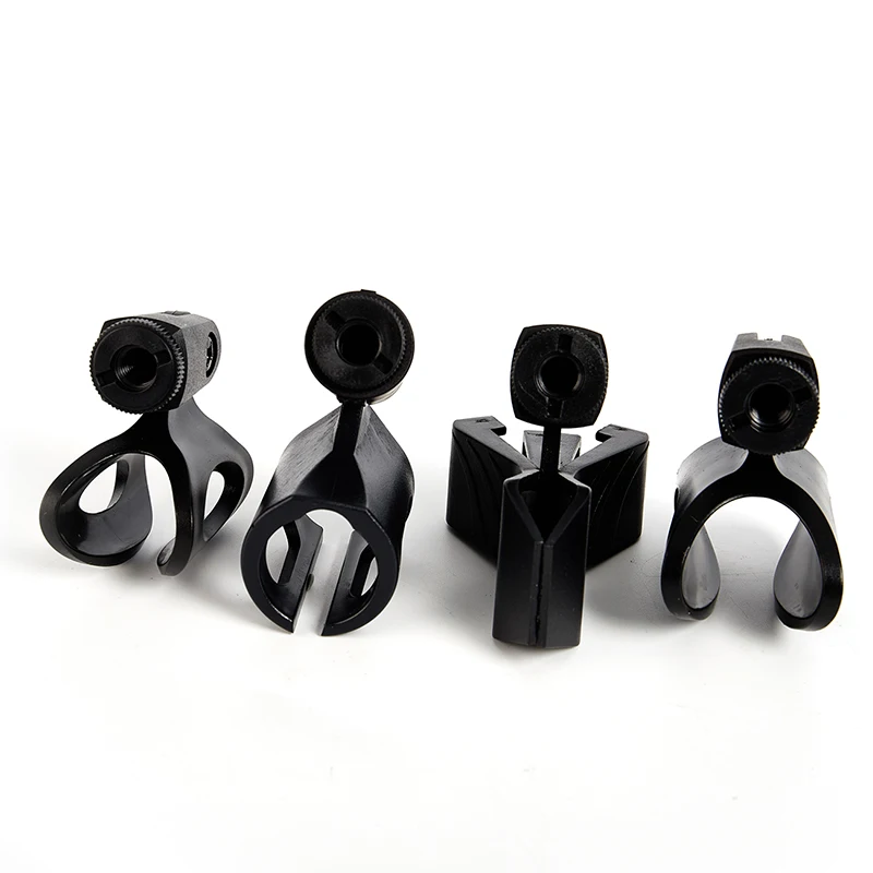 Supporto per microfono portatile pratico multifunzione Supporto per clip universale per uso sul palco Girevole regolabile Estensibile Durevole