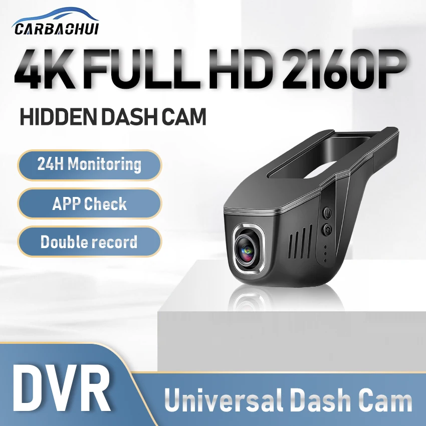 

4K 2160P Car Mini DVR Hidden Dash Cam Car Camera 24H Parking record High Quality Car Recorders Video Recorder Universal Dash Cam