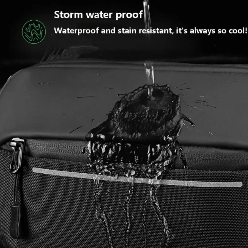 

Men's Bag Waterproof Shoulder Bag Expandable Simple Design Messenger Bag Fashionable Multifunction Chest Bag Travel