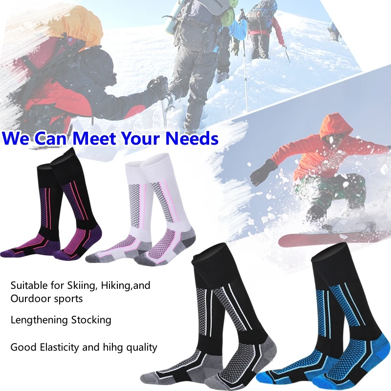 New Ski Socks Thick Cotton Sports Snowboard Cycling Skiing Soccer Socks Men Women Moisture Absorption High Elastic Thermal socks