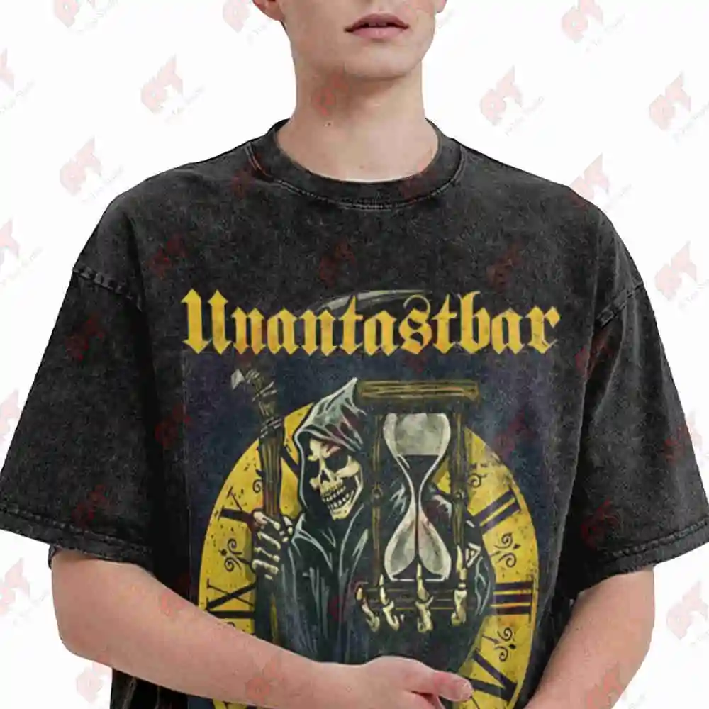 Untouchable The Time Vintage Washed Tee Pure Cotton T-Shirt