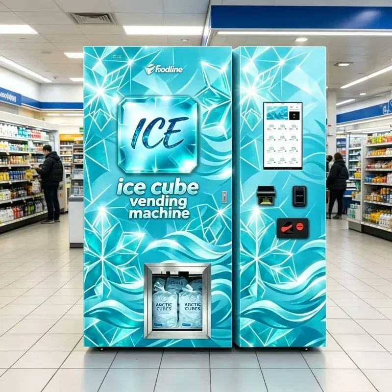 Cube Ice Vending Machine Automatic Water And Ice Dispensing Vending Machine Self‑Serve Ice Vending Machine For Sale