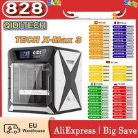 Qidi Tech X-Max 3 3D Printer, Auto Leveling, 600Mm/S Printing Speed, Flexible Hf Board, 325*325*315mm, Support English, German
