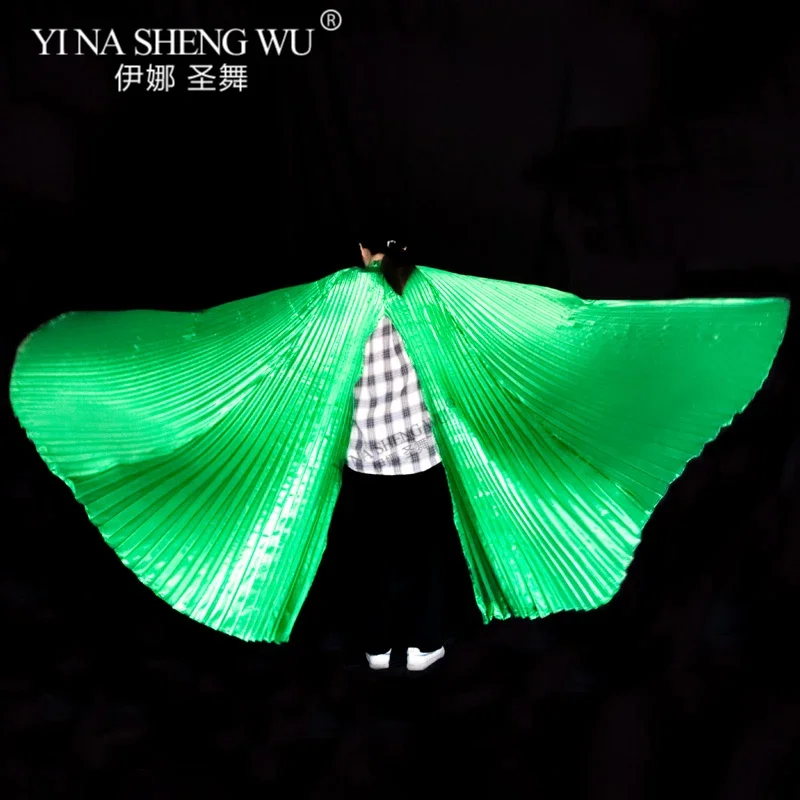Ailes Isis de danse du ventre, accessoires de danse du ventre, ailes de danse orientale égyptienne Bollywood, Costume pour femmes adultes, ailes de danse fendues dorées