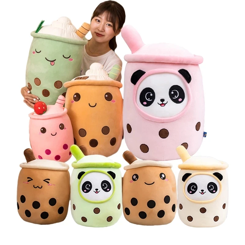 25/70Cm Real-Life Bubble Tea Cup Knuffel Kussen Gevulde Voedsel Zachte Pop Melk Thee Cup kussen Kussen Kinderen Speelgoed Verjaardagscadeau