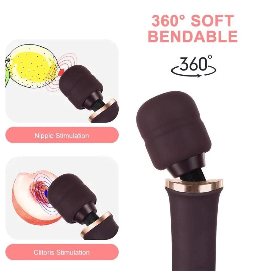 Seksspeeltjes Gereedschap Enorme Magische Handheld Massager Wand Clitoris Stimulatie Voor Vrouwen Big Size Av Stick 10-Speed Vibrator Voorspel