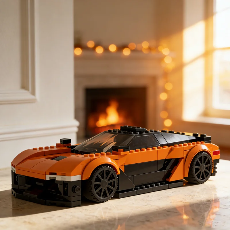 

297pcs MOC Hot Wheel S Custom Camarosn City Champions Model Building Blocks Christmas Gifts Architecture Toy Brick Birthday