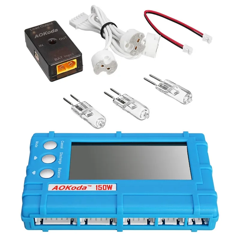 AOKoda 150W 3-in-1 Battery Checker, Balancer & Discharger for RC Models