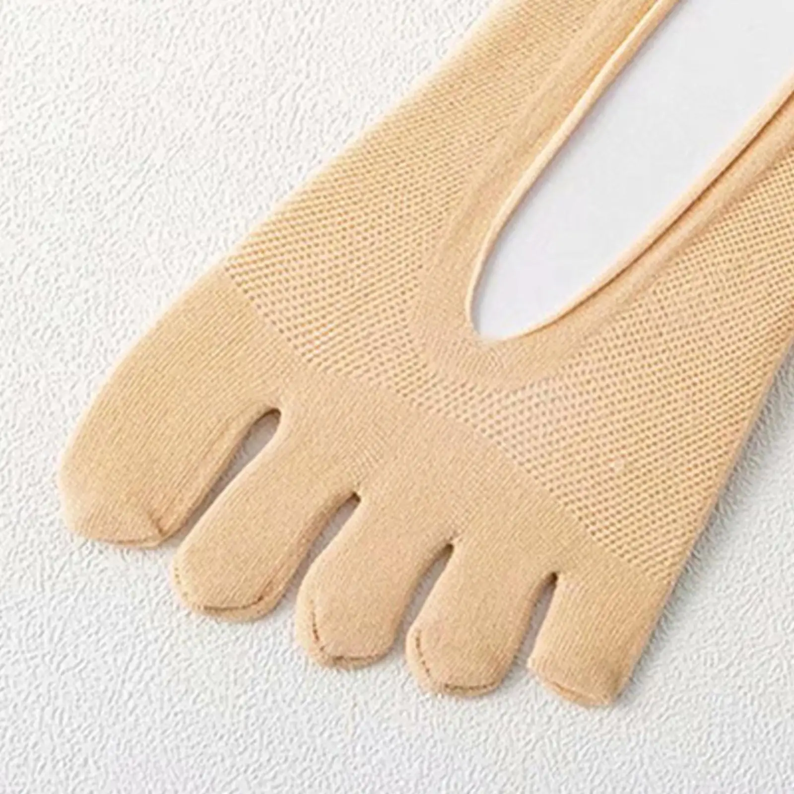 النساء خمسة أصابع الجوارب تنفس سامسونج خمسة أصابع غير مرئية المضادة للانزلاق المضادة للاحتكاك قارب جورب الكاحل الجوارب الصيف #6