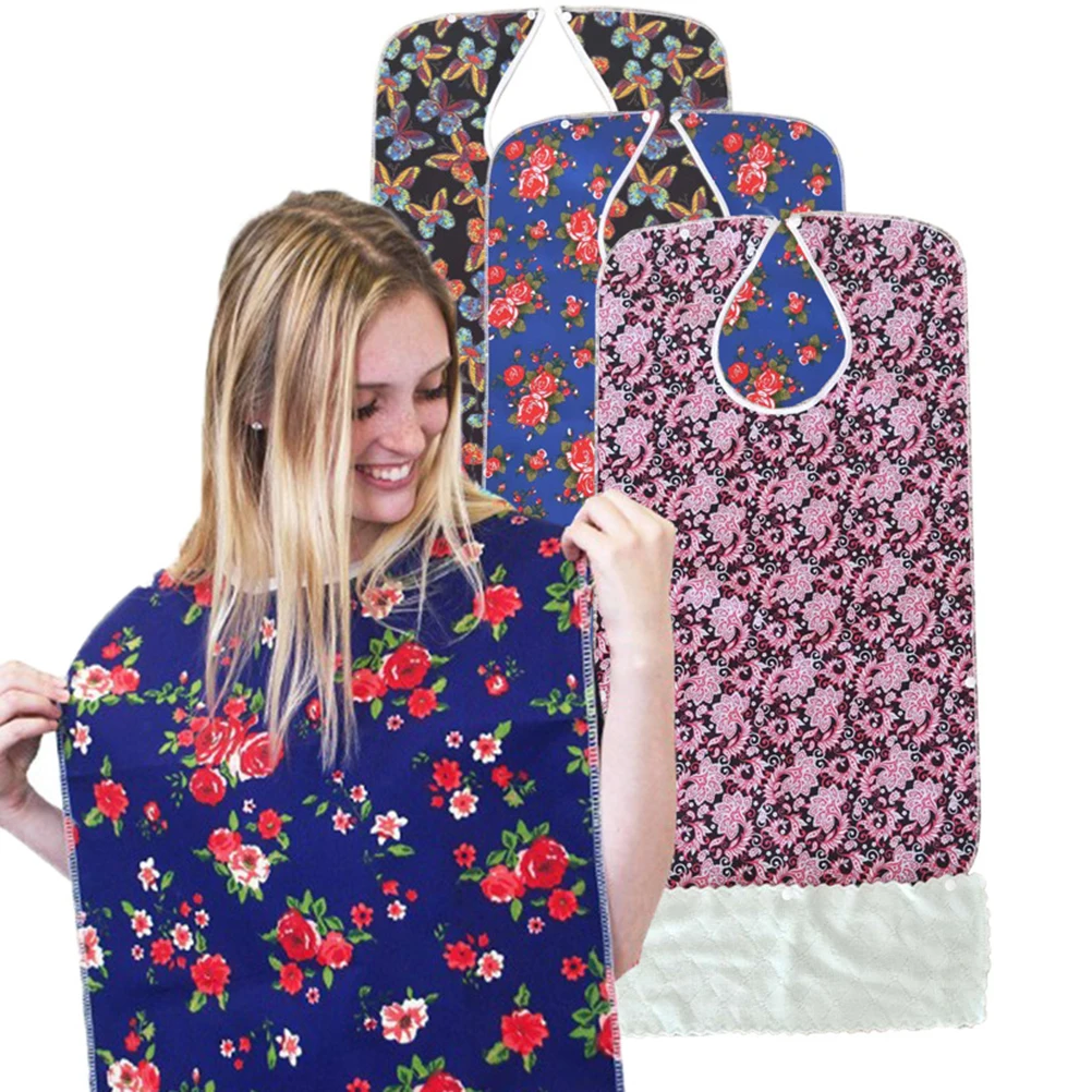 

Waterproof Mealtime Bib for Adults Elderly Disabled Large Size Dining Aid Apron Easy Clean Anti Oil Protect Clothes Stain Free