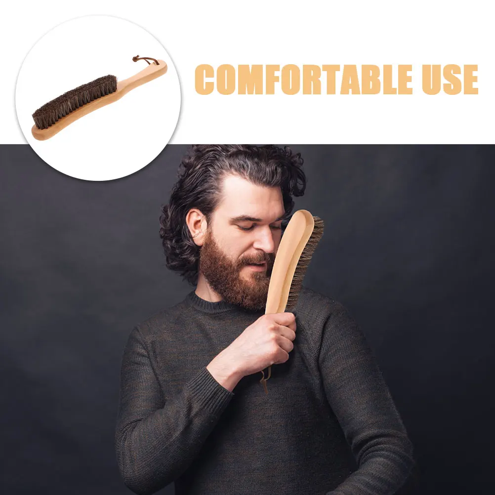 

2pcs Horsehair Brush Dust Remover Gentle Bristles Safe Material Sweater Hat Felt Cleaning Durable Ergonomic Design Sturdy Build