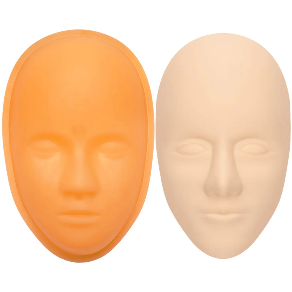 

1 комплект, силиконовая форма для татуировки бровей, форма для лица, лист искусственной кожи, гладкая реалистичная поверхность, принадлежности для обучения макияжу