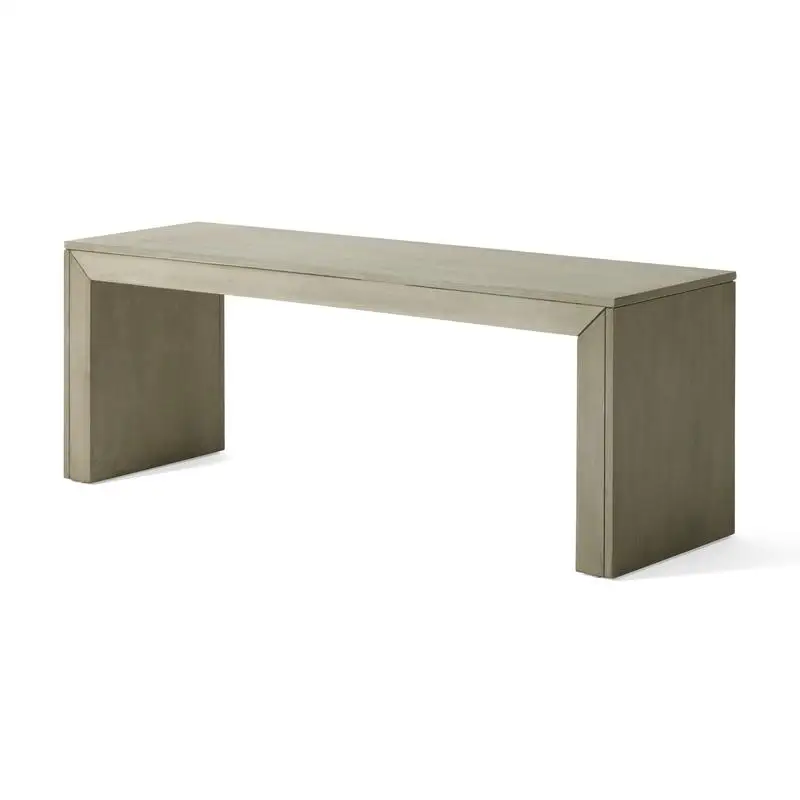 Banco de jantar em carvalho cinza claro em madeira de acácia