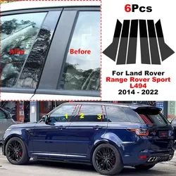 Car Middle Column PC Window Trim Decoration B C Pillar Strip Protective Cover For Land Rover Range Rover Sport L494 2014 - 2022