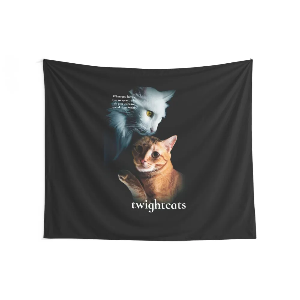 

Twightcats Cats Design from Twilight Movie Tapestry Decoration For Bedroom Nordic Home Decor Tapestry