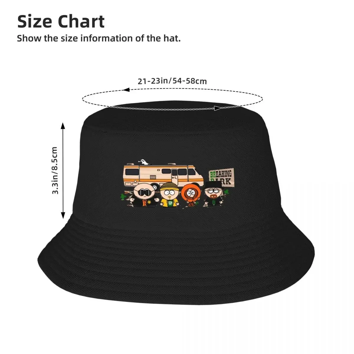 ティーンバケットハットブレイキングパーク漫画アクセサリーボブ暑い夏の帽子サンキャップ軽量