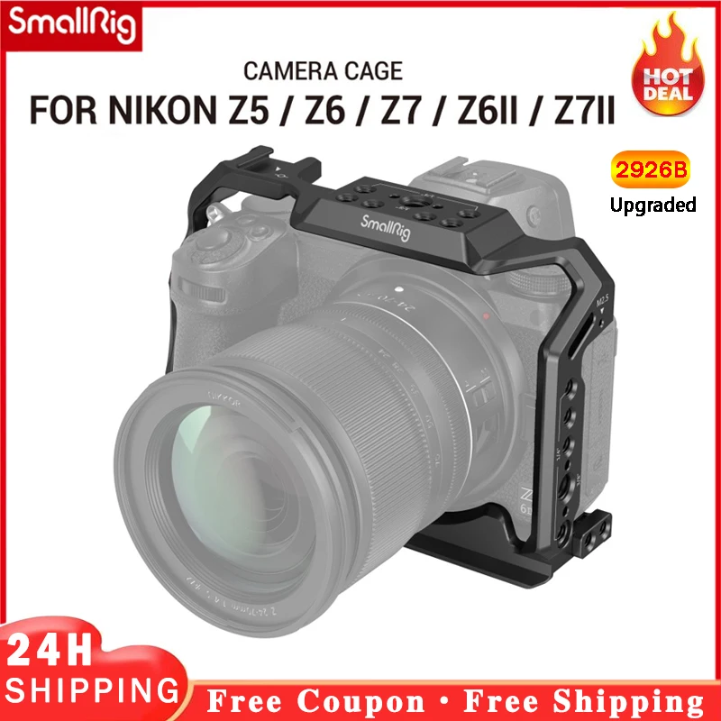 

Клетка SmallRig для камеры Nikon Z5/Z6/Z7/Z6II/Z7II, снаряжение с холодным башмаком и маленькой подставкой, 2926