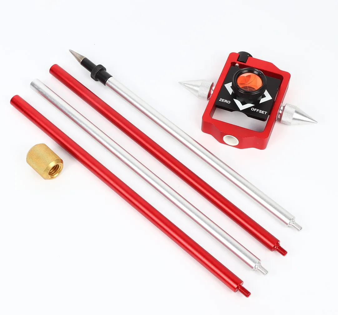 Prism Pole Sp068 Sliding Mini Prism Fdc068 With4 Poles for Surveying