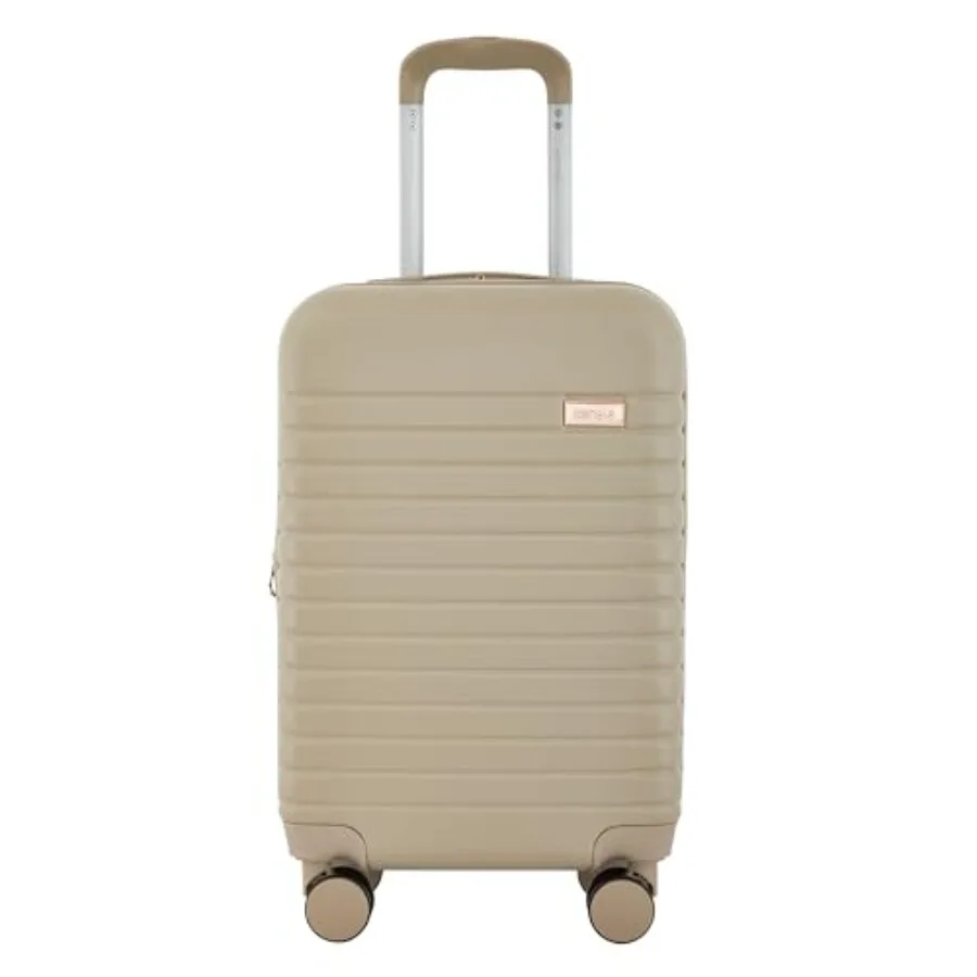 

22 Graceful Hardside Carry-On Luggage in Light Taupe for Travel with Lightweight Durable Design