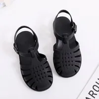 Child Beach Shoes for Sea Summer Girls Gladiator Sandals Baby Soft Non-slip Princess Jelly Shoes Boy Roman Flip-flops 4