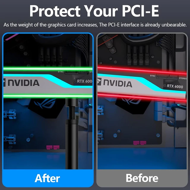 Graphics Card GPU Support Bracket Video Card Sag Holder Bracket GPU Holder Anti Sag Stand 4 Graphics Card GPU Support Bracket Video Card Sag Holder Bracket GPU Holder Anti Sag Stand 4