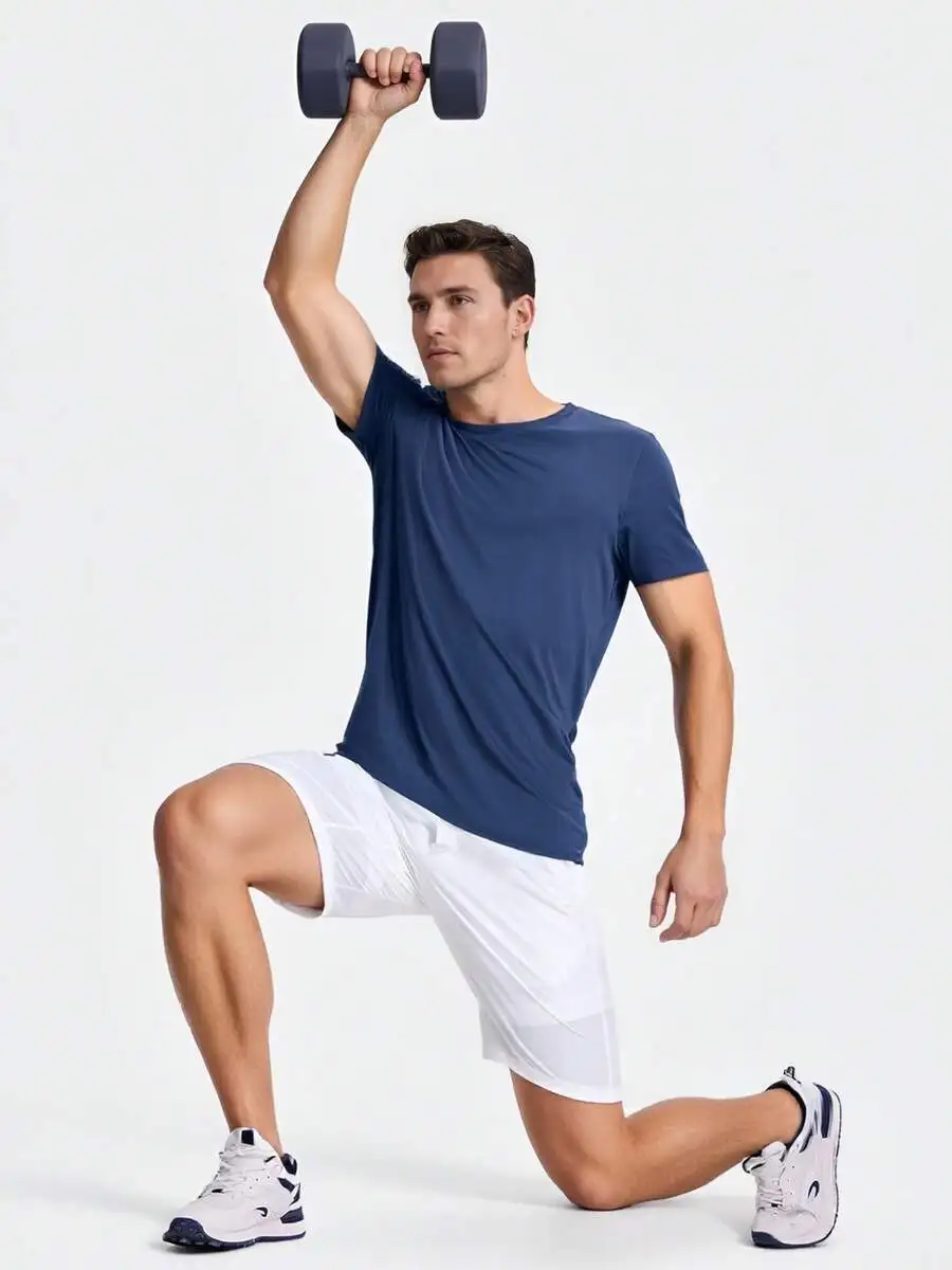 6-Pack Men's Ultralight Quick-Drying Breathable T-Shirts, Soft And Comfortable Quick-Drying Clothes - All Seasons Gym, Running, view 2