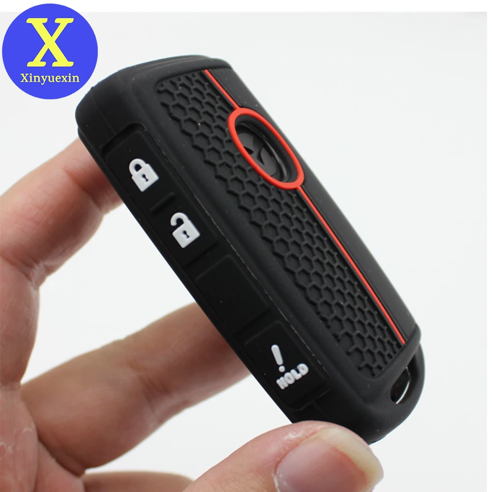 Xinyuexin 2023 2024 Silicone Key Case Car Key Cover Keychain for Mazda 2 3 6 CX30 CX9 X9 CX5 X5 CX8 MX5 3 4 Buttons Accessory