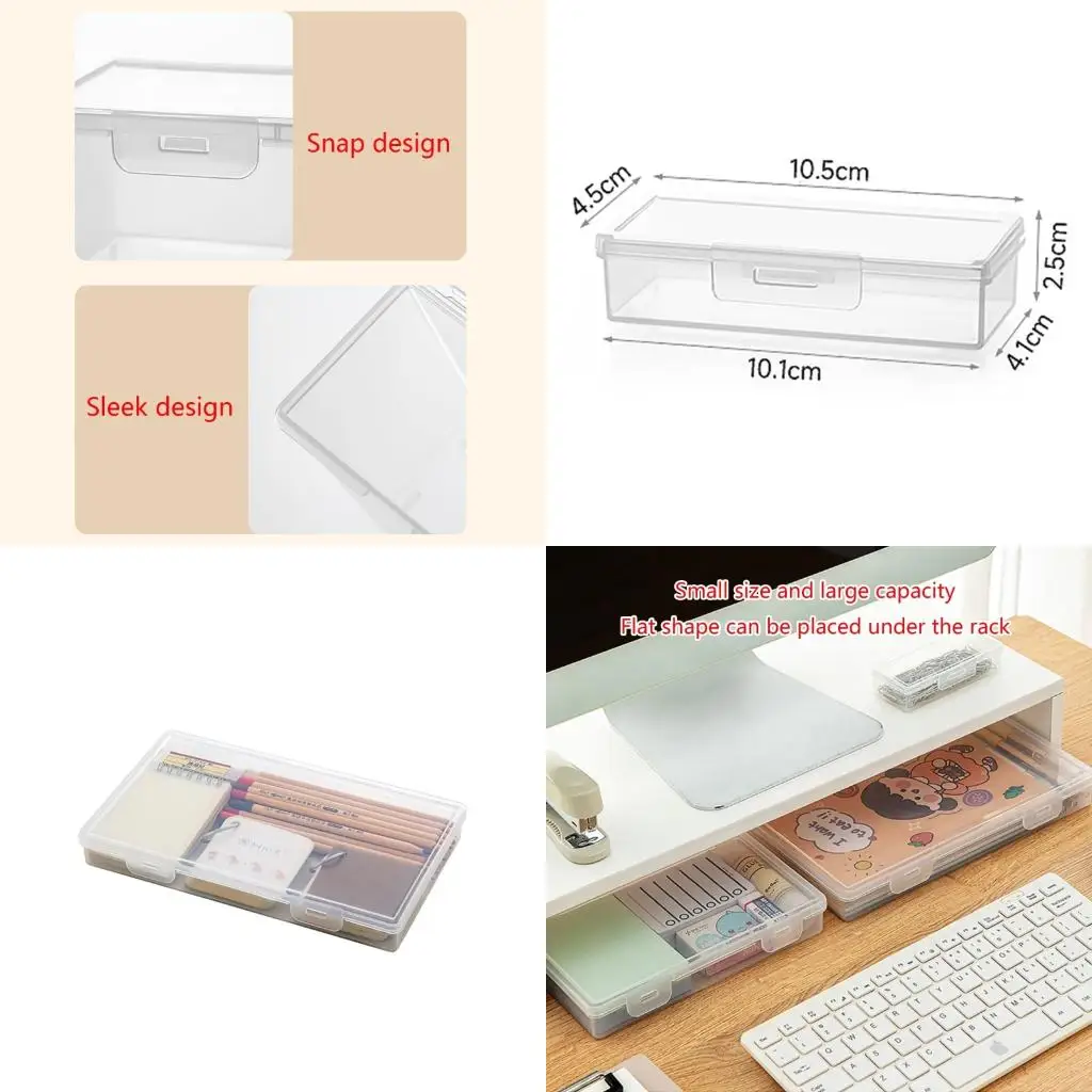  Watercolor Pen Container Drawing Tools Bin Sturdy Plastic Stationery Storage