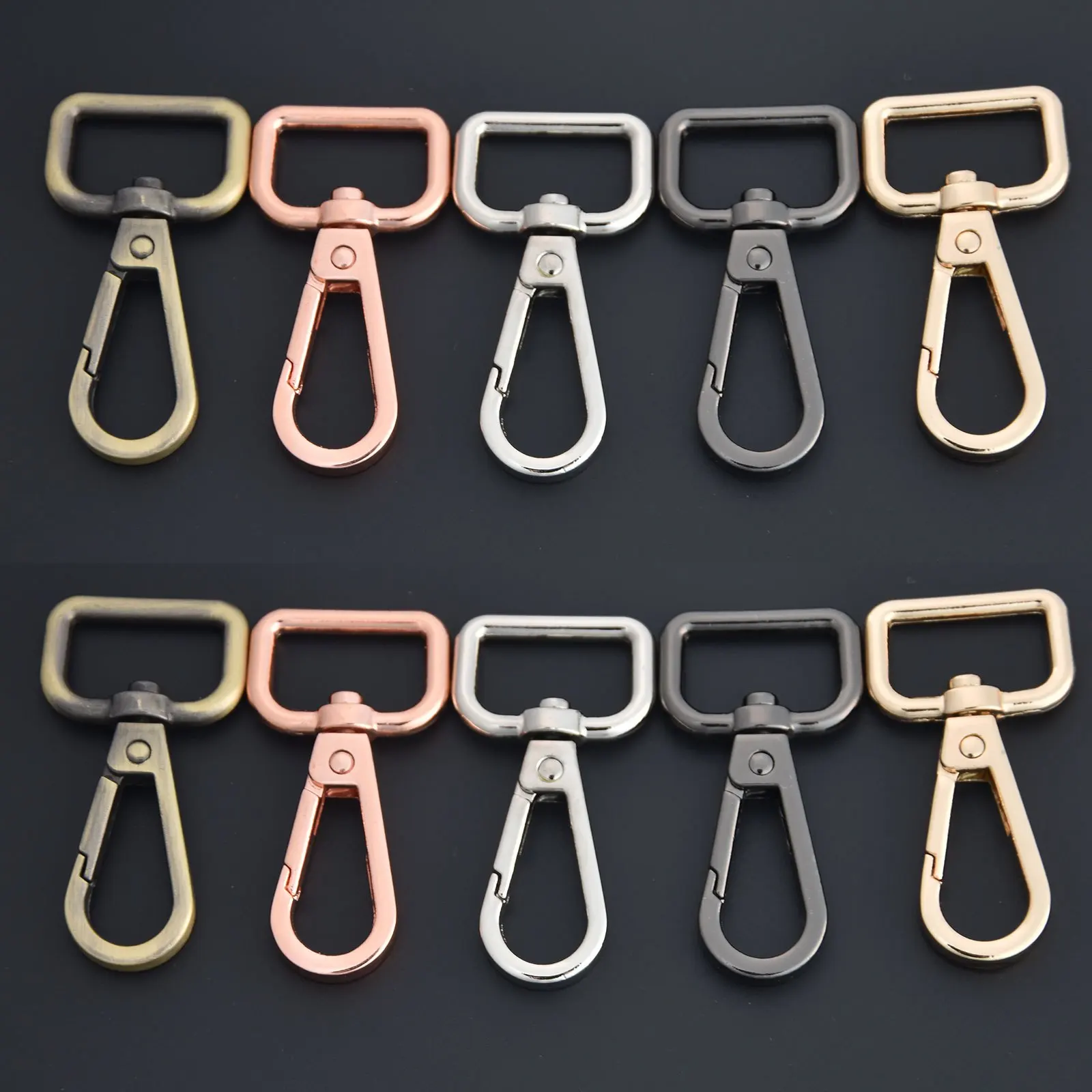 5pcs Metal Snap Hooks Clasps Strap Buckles Lobste Clip Hook For Keychain Bag Key Rings Making Bag Chain Part Craft Sewing