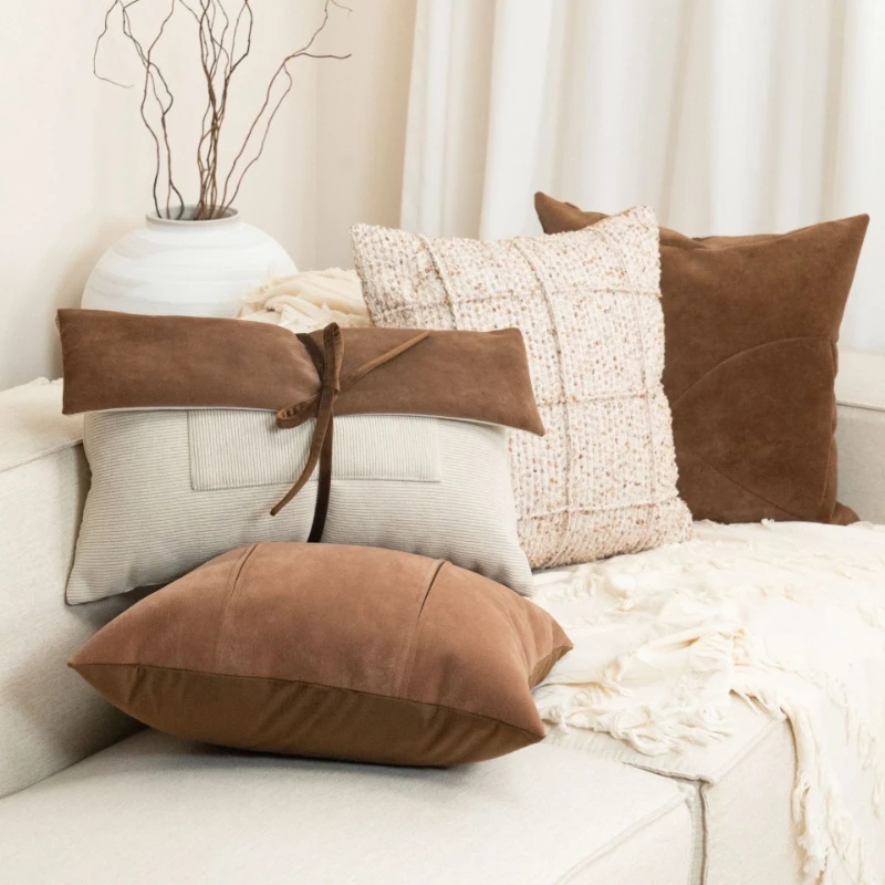 30X50/45X45CM Ancient Coffee Throw Pillow Cover Modern Luxury Stamping Waist Cushion Cover Decor Home Decorative Pillowcase