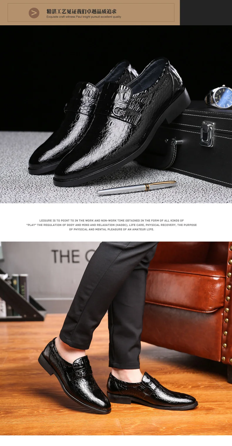 Formale Business-Oxford-Schuhe für Herren, klassische Leder-Kleiderschuhe für Hochzeit und Büro – Detail 27