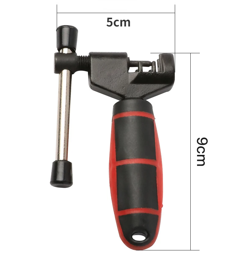 1pcs Mountain Bike Chain Cutter Chain Removal Chain Tool Red Handle Chain Cutter Chain Beater Home Bike Repair Tool