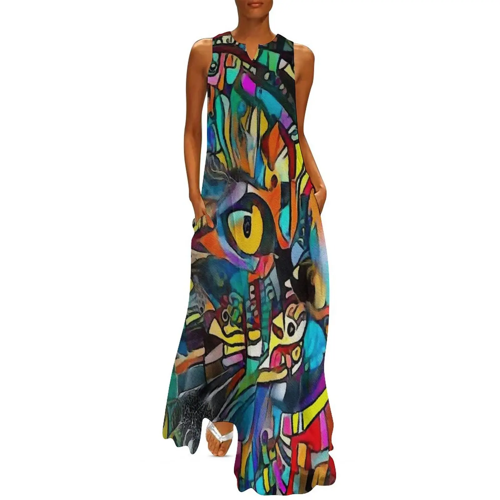 

Ugür, cat, chat, cat, lea roche paintings Long Dress evening dresses ladies Bride dresses Dress