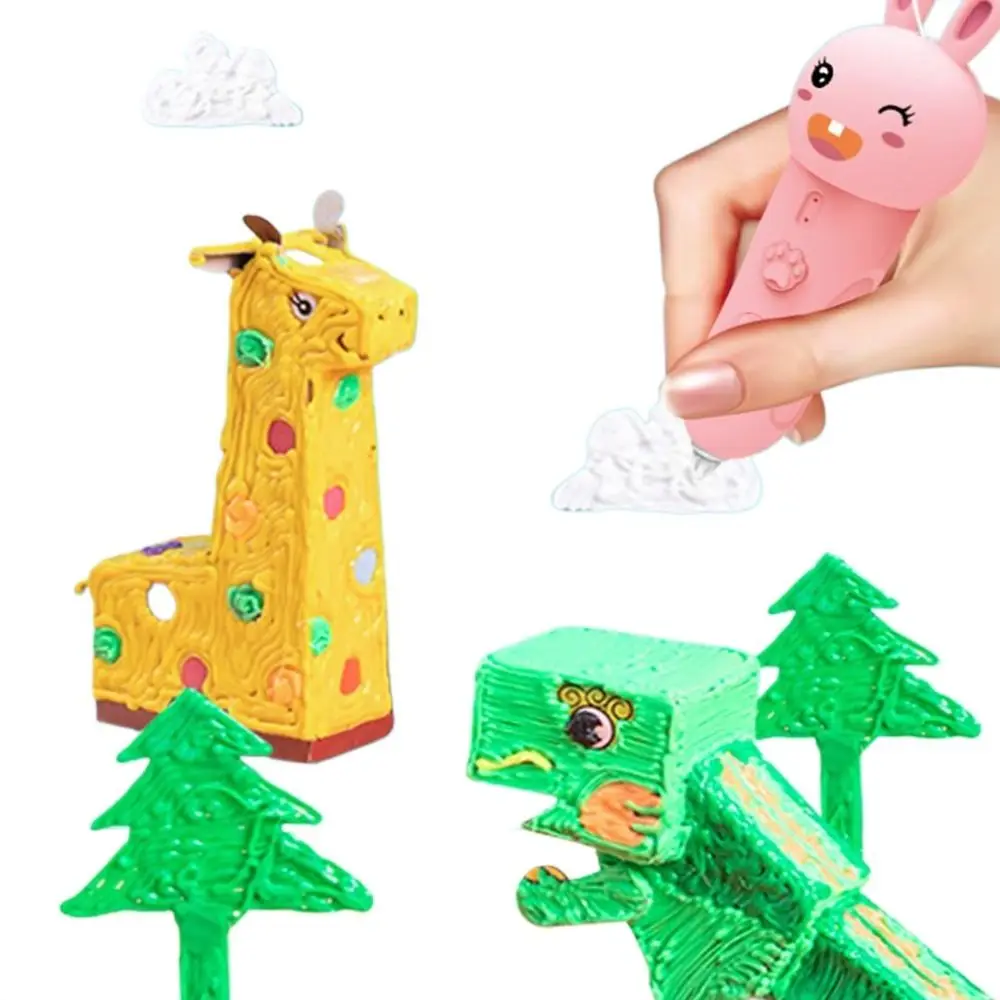

Birthday Gifts Graffiti Doodle Bee Rabbit Animal Shape DIY Draw Toys Art Craft Printer 3D Drawing Print Pen 3D Printing Pencils