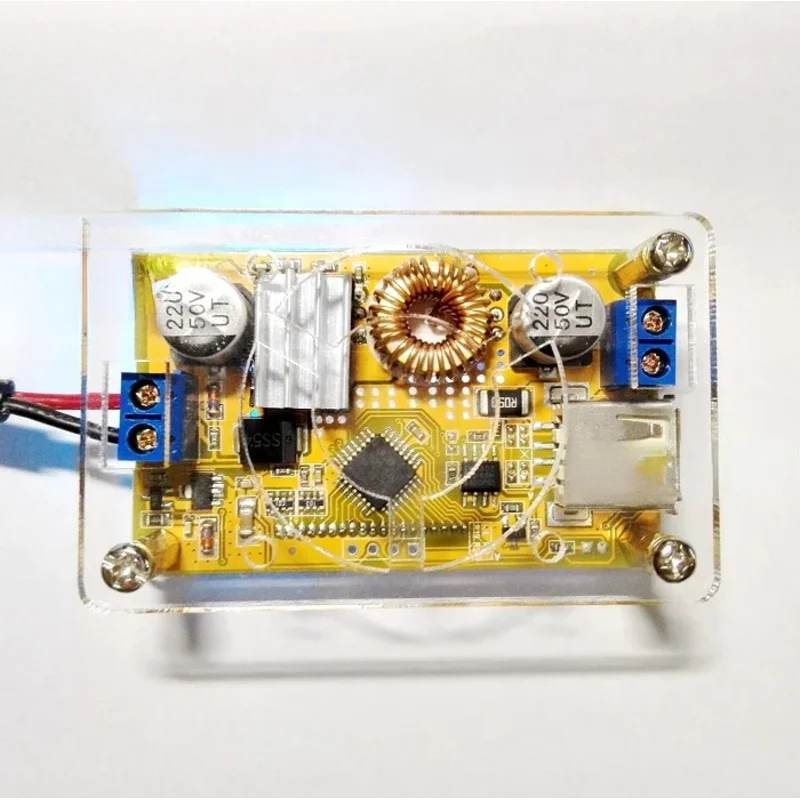 5A DC Adjustable Step-down Power Supply Module, Constant, Voltage and Current Dual Display