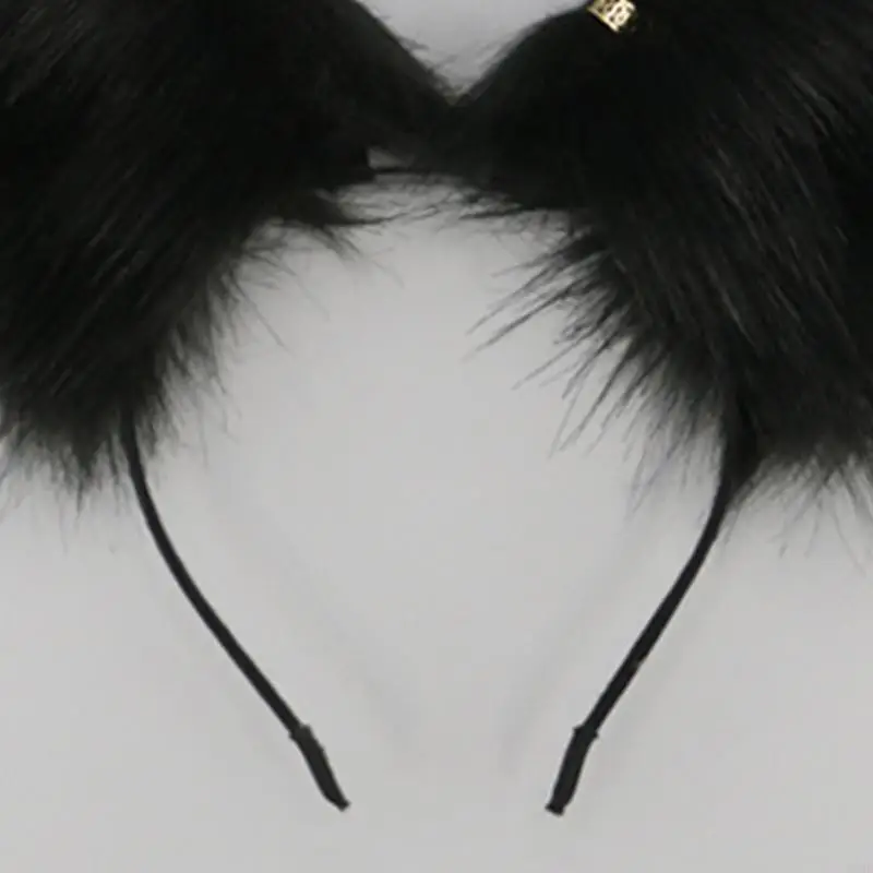 49mf anime moelleux anime cosplay accessoire oreilles à fourrure charmante bandeau renards