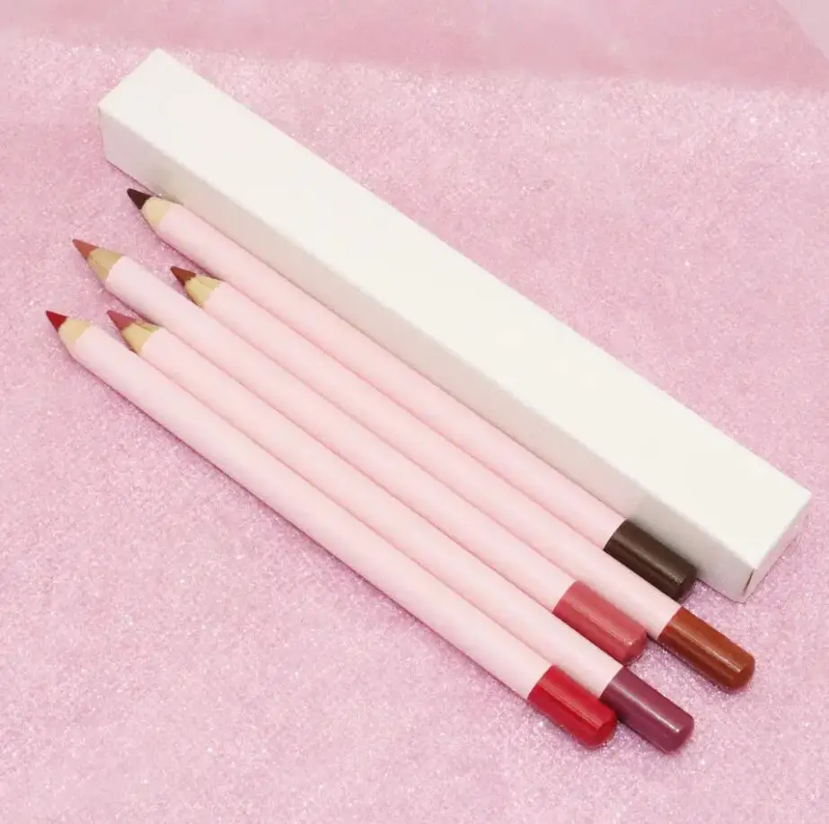 Pink Lipliner Pencil Private Label Matte Natural Waterproof Lip Liner Pigment Customized Logo Makeup Wholesale Items For Resale