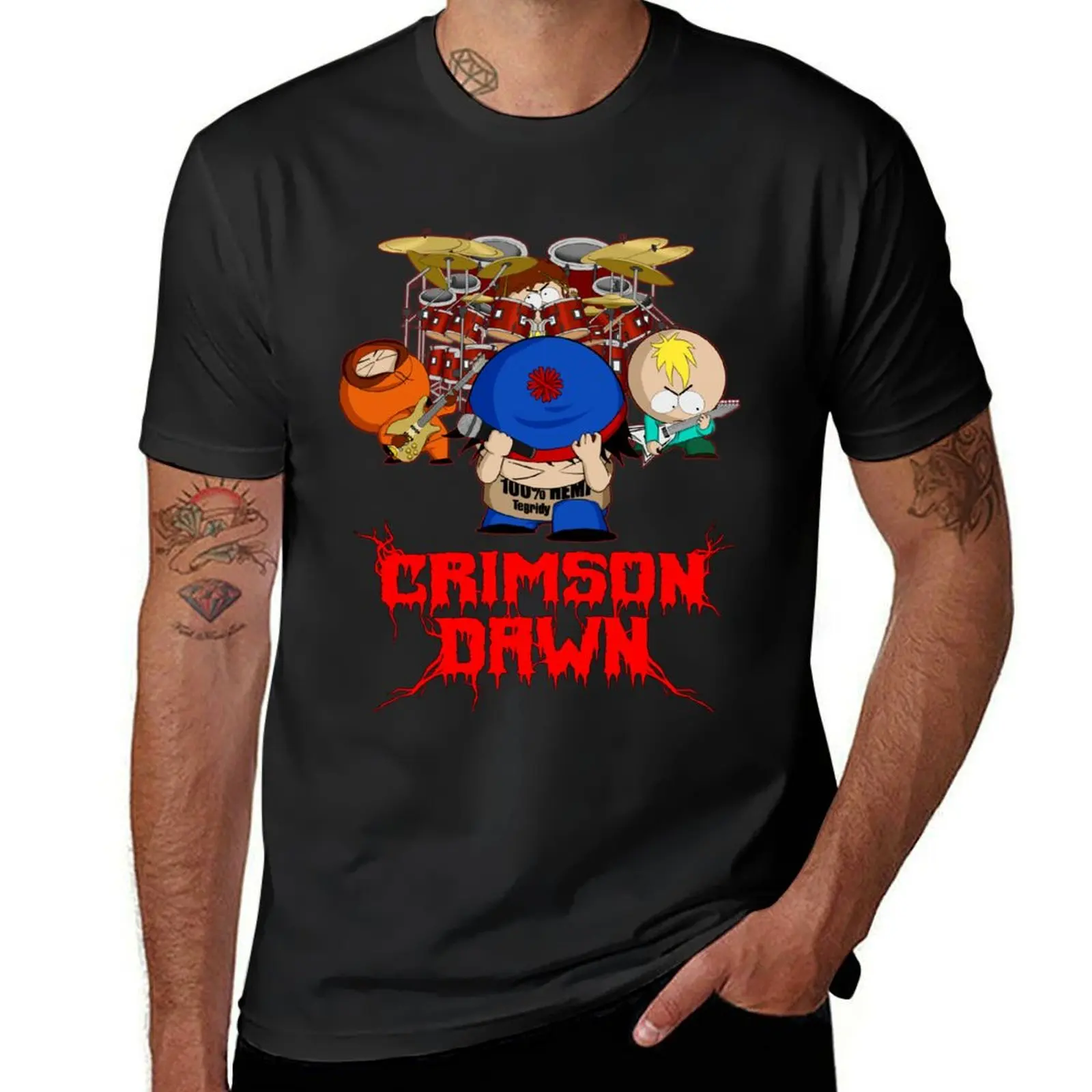 Crimson Dawn T-Shirt Short sleeve tee graphics summer tops plain mens graphic t-shirts funny