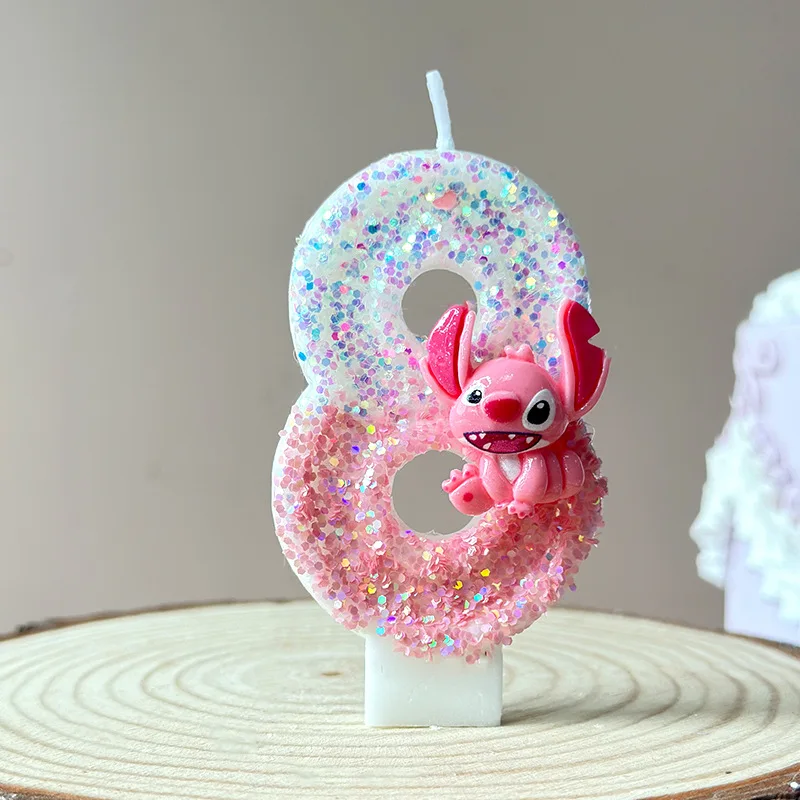 

Disney Lilo & Stitch Digital Number Candles Birthday Candles for Kids Custom Decor Unique Gifts for Birthdays Party Supplies