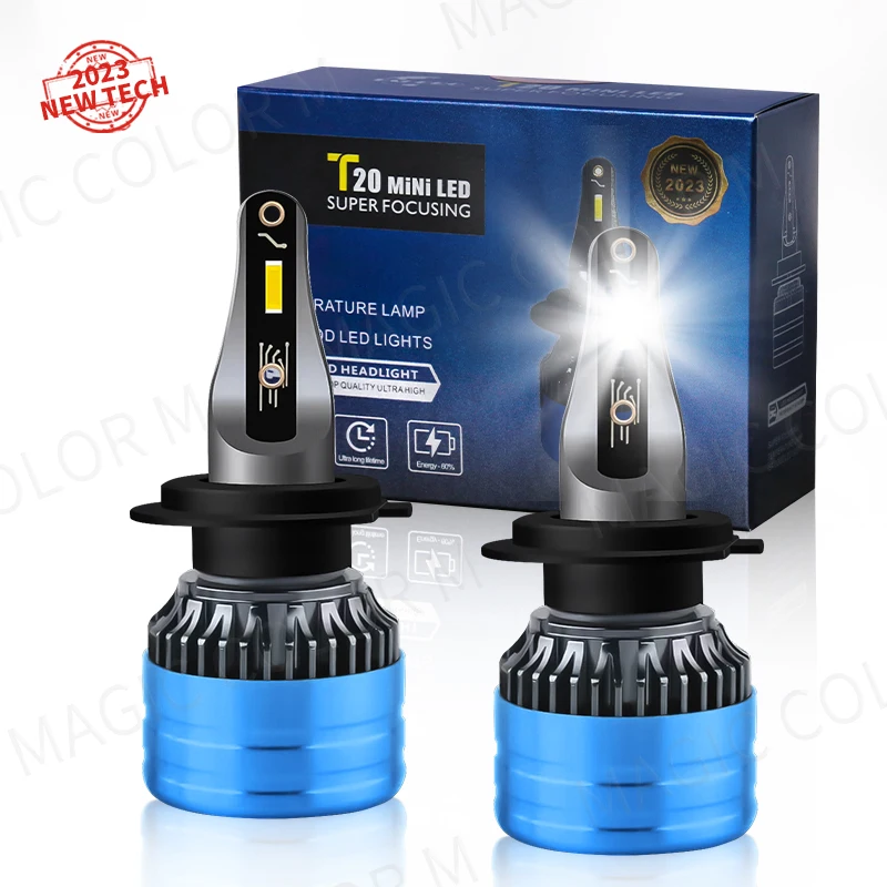 

GEFENSI H4 LED Headlight H1 H3 H7 H11 880 9005 9006 CSP 5570 Chip Car Bulbs 6000LM 70W 6500K Hight Low Beam Fog Lamp Spotlight C
