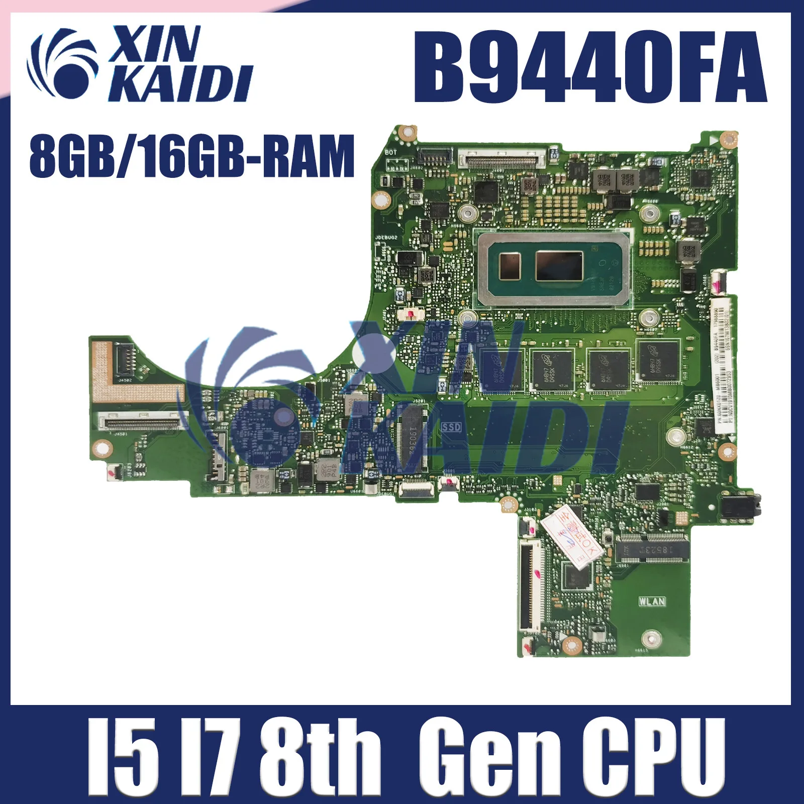 I5 I7 8th Gen CPU 8GB 16GB RAM Mainboard For ASUS B9440 B9440FAV B9440FA B9440FAR B9440FAM B9440UA Laptop Motherboard