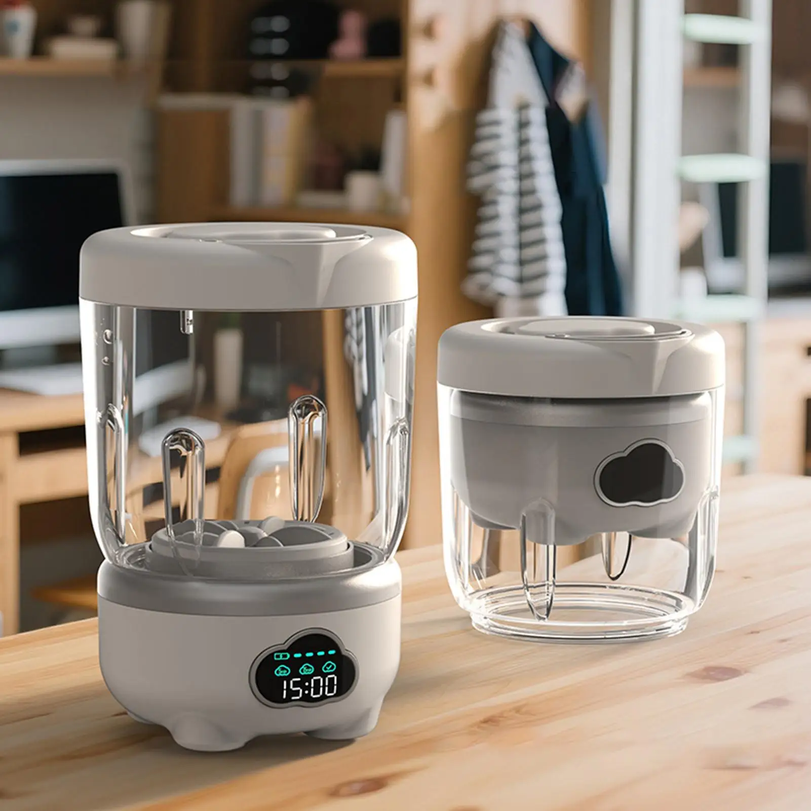 

Underwear Washing Machine 1.6L Rechargeable Underwear Washer Panty Washing Machine For Socks Delicate Fabrics Towels Laundry