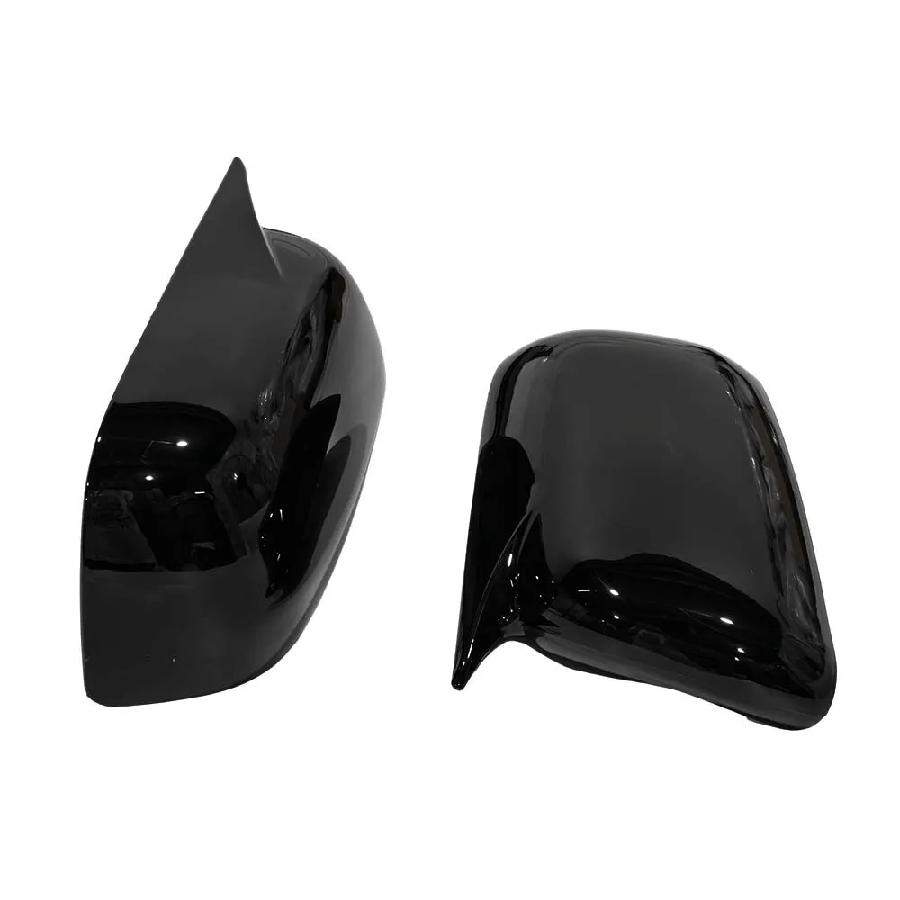 For Mitsubishi Pajero Montero 2009-21 Car Rearview Side Mirror Cover Wing Cap Exterior Door Housing Shell Trim ABS Carbon/Black