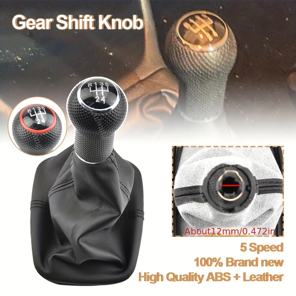 

Car Gear Head Dust Cover For 5-Speed Manual Transmission Boot Cover For Volkswagen Golf 4 Manual Gear Lever Car Accessories